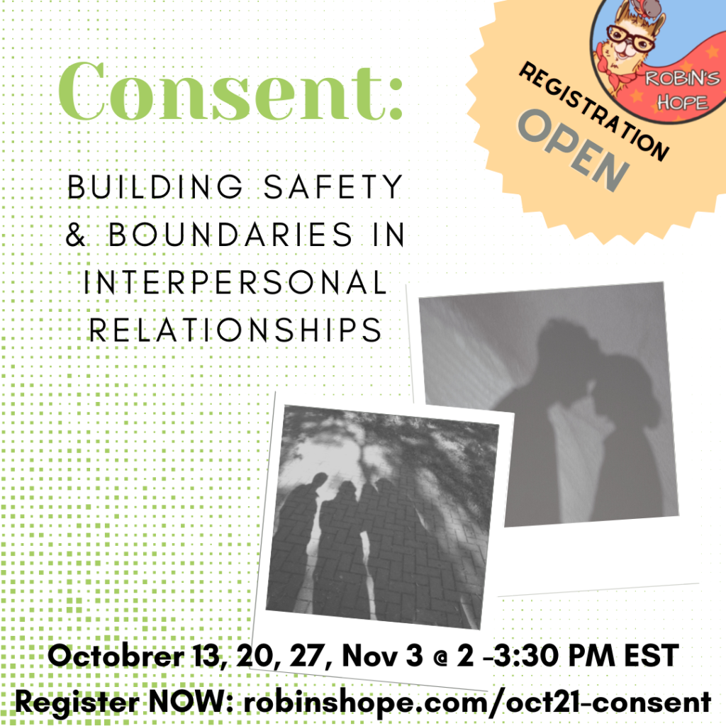 October registration for Consent Boundaries group is open, click to register